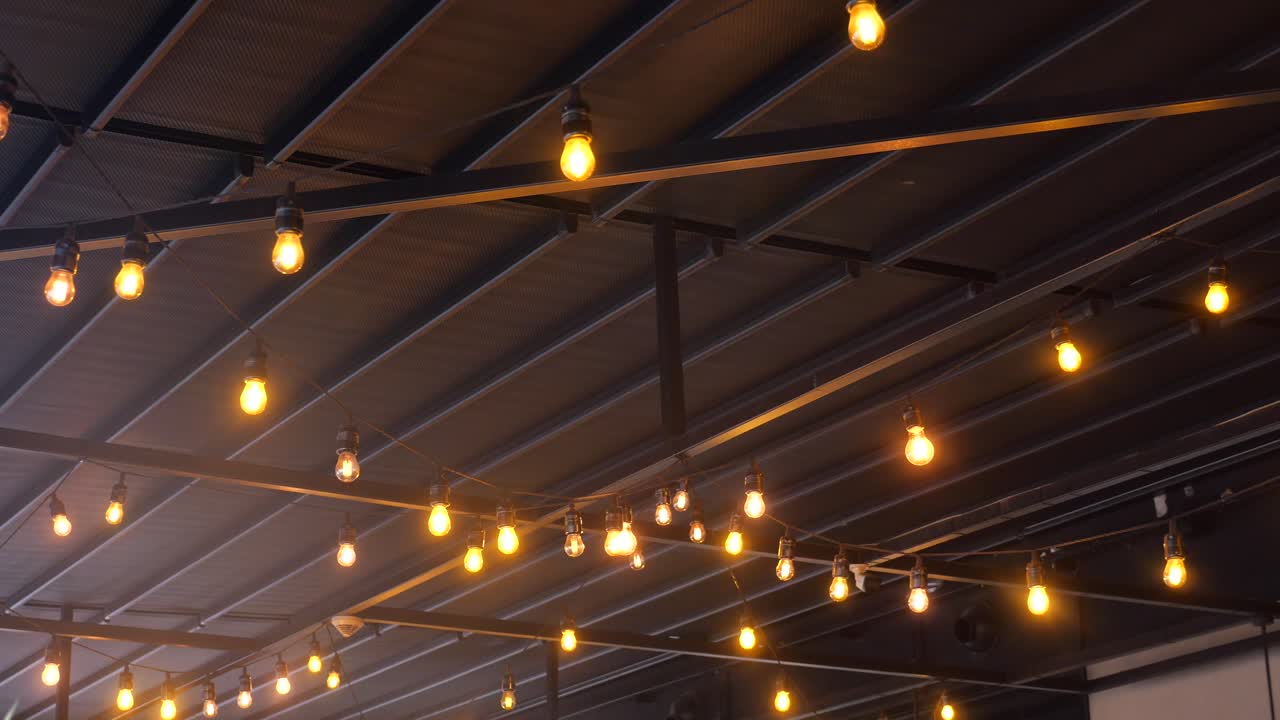 Ceiling with Hanging Lights