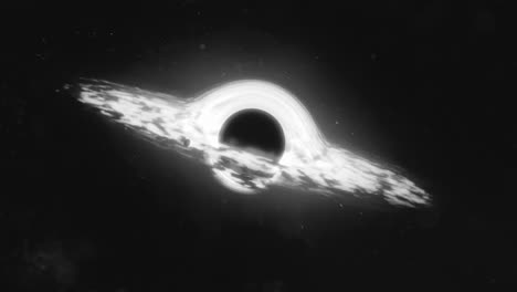 a black hole curves the space around