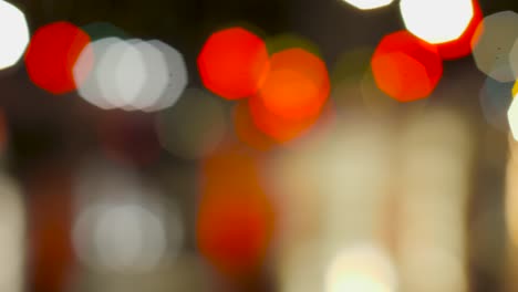 Nachtverkehr-Bokeh-Kamera-Unschärfehintergrund-In-Melbourne-Defocus-Nachtverkehr