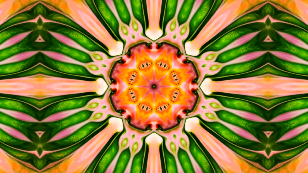 movimiento de fondo de kaleidoscopio abstractamente colorido