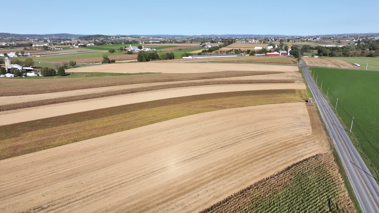 Aerial View of Pennsylvania Farmland