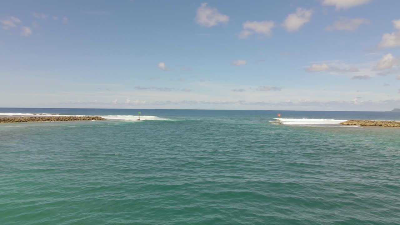 미국 괌 보트 유역 항구 입구 패닝
