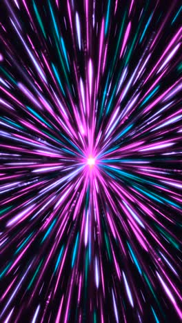 abstract hyper-speed starburst