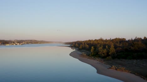 beautiful total view tracking shot at the coastline of australia