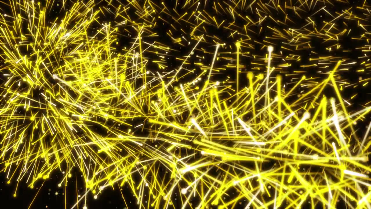 Golden Light Streaks and Sparkles