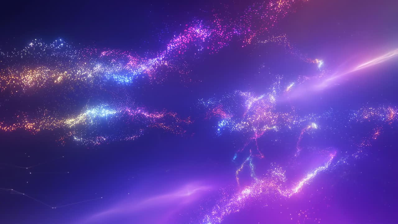 Vibrant Sparkling Cosmic Dust and Energy Flow