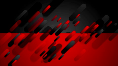 red and black contrast tech corporate video animation