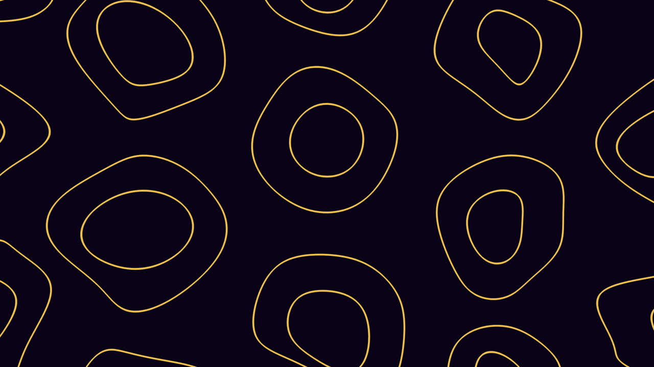 Golden Circles Pattern With Neon Color