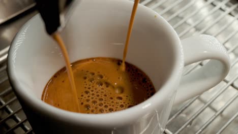espresso being prepared
