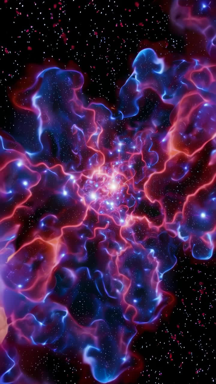 Abstract Cosmic Nebula Swirl