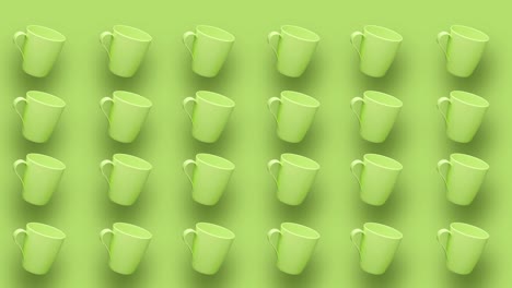 green matt mugs animation background.