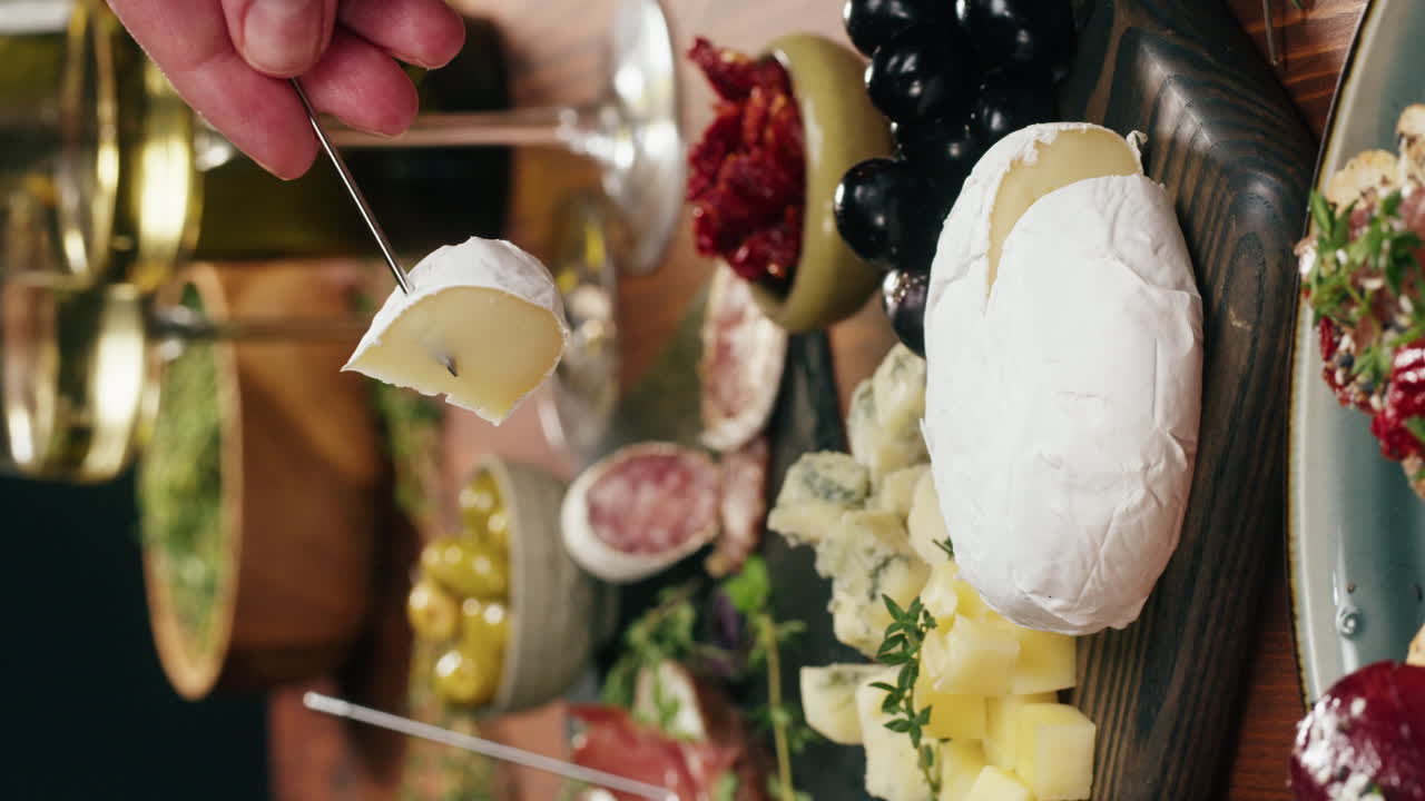 Gourmet cheese and charcuterie platter