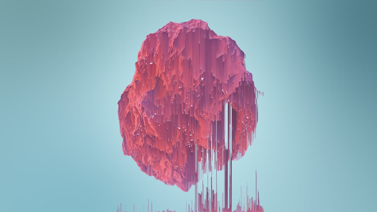 이동 및 픽셀 정렬 효과를 가진 3d 객체, 픽셀 아트 애니메이션