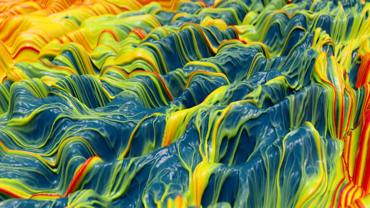 abstracta y ondulada superficie alienígena.