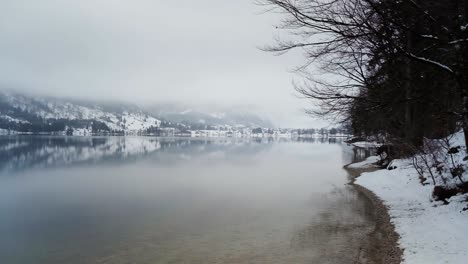 beautiful winter day in bohinj and the triglav national park