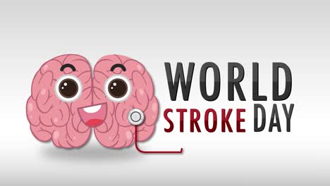 animated brains promoting world stroke day awareness