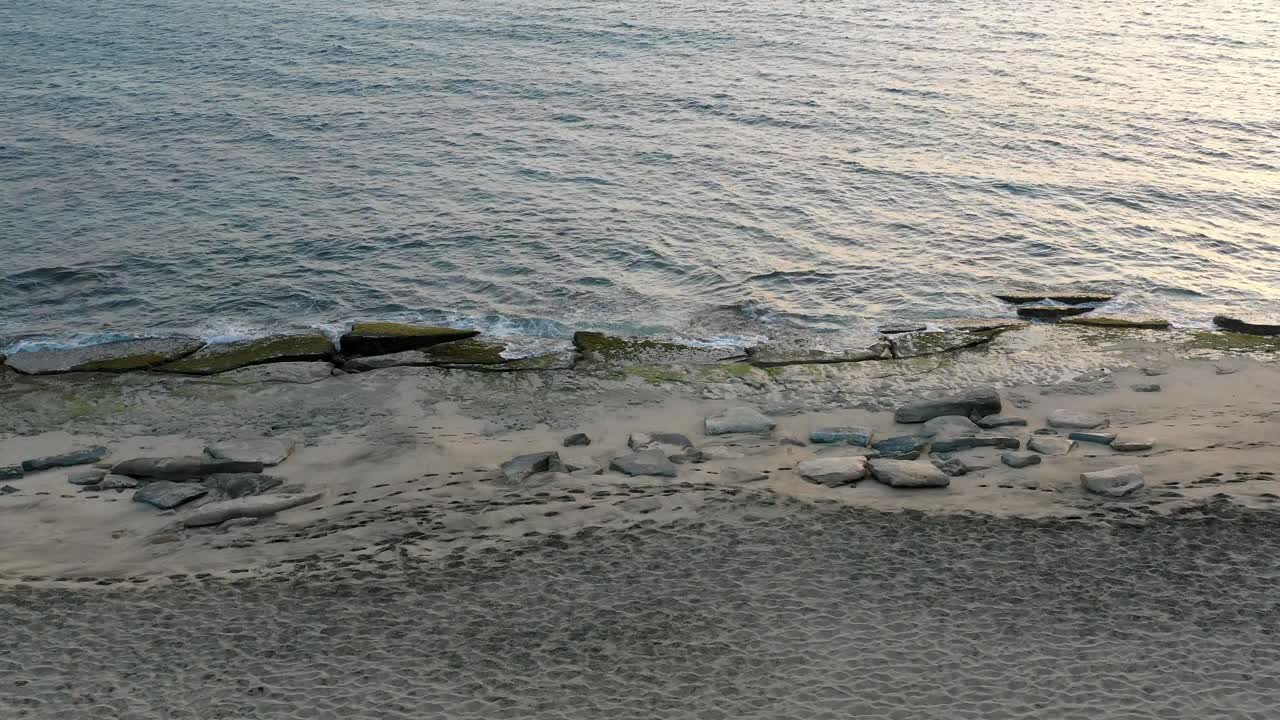 Ocean And Shoreline In Bikini Beach, Cape Verde - Drone Shot
