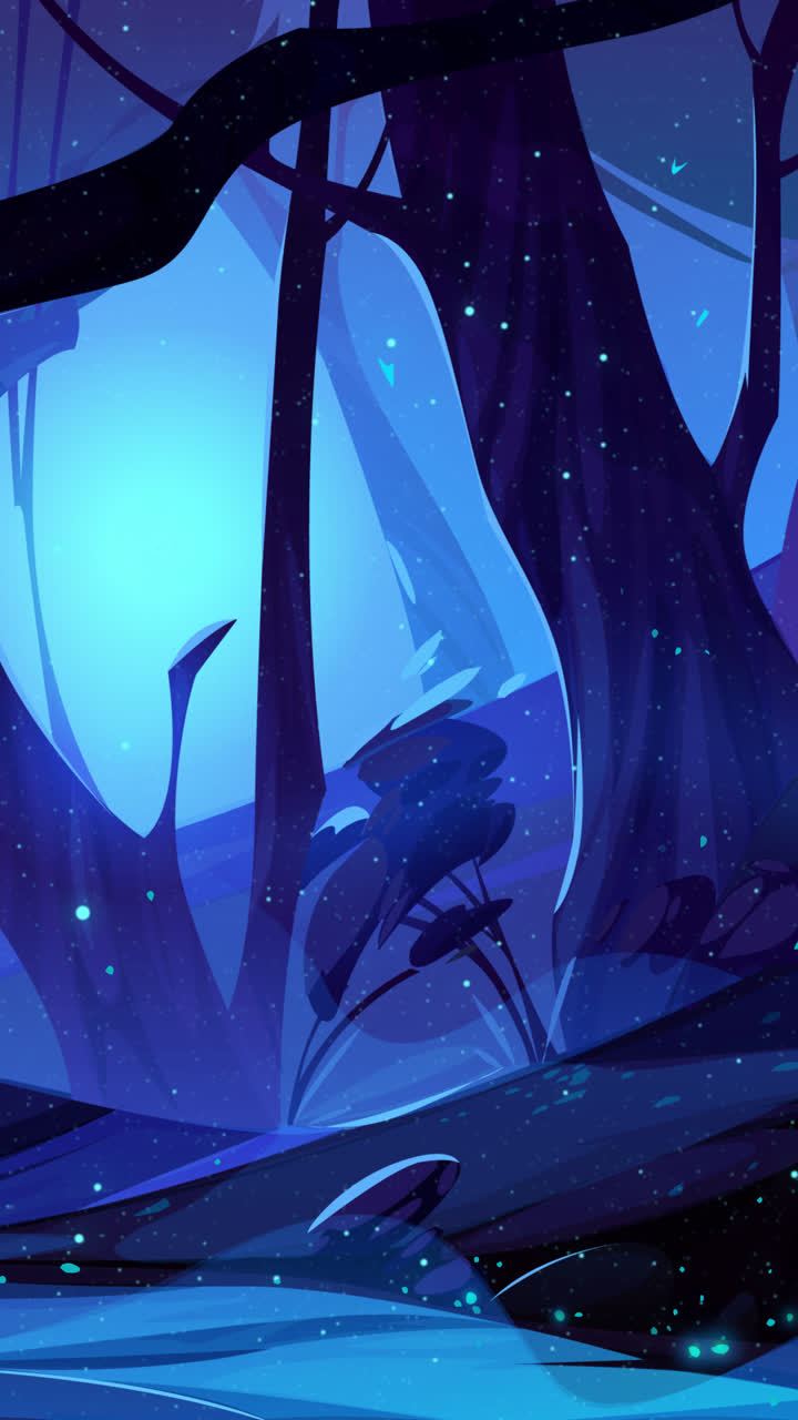 Enchanted Night Forest