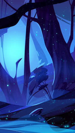 enchanted night forest