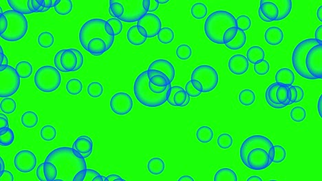 red bubbles on chroma key, green screen, video overlay effect - easily isolated