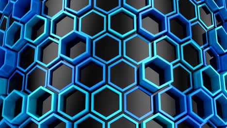 el fondo de los hexágonos