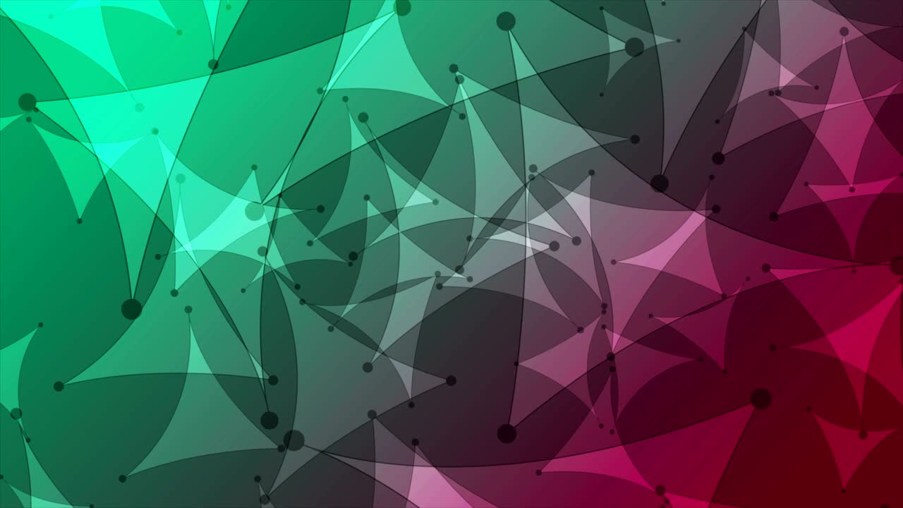 verde púrpura abstracto bajo poli animación de video