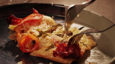 italian or spanish restaurant with traditional tapas food, spanish cuisine, delicious tapas and cheese plate, bruschetta with cheese, olives dry tomatoes and tasty sandwich bar appetizer, buffet