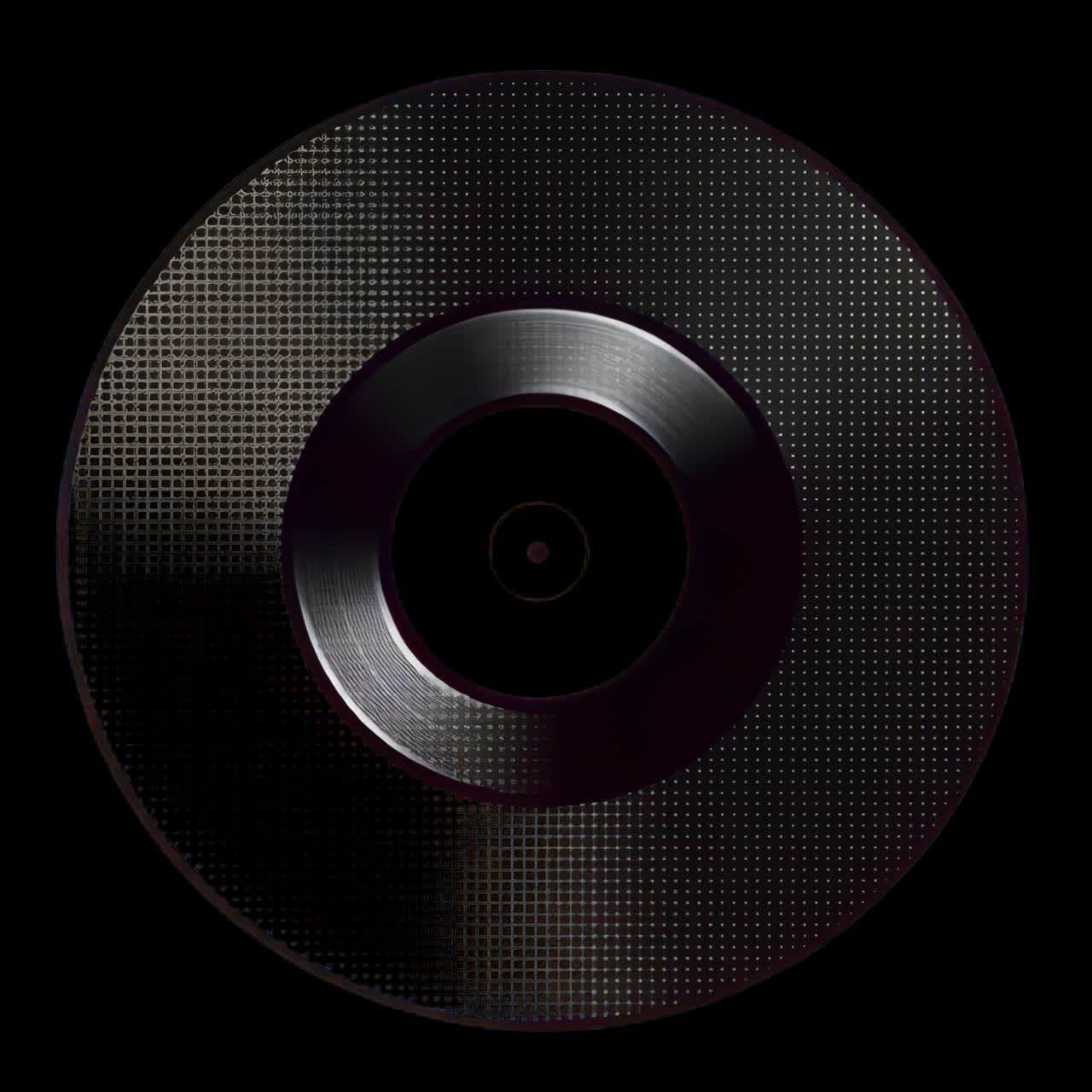 Retro vinyl record design animation isolated asset, transparent 4K video, alpha channel, ProRes 4444