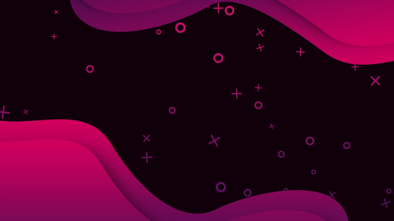 Corporate style with gradient purple shapes and liquid waves