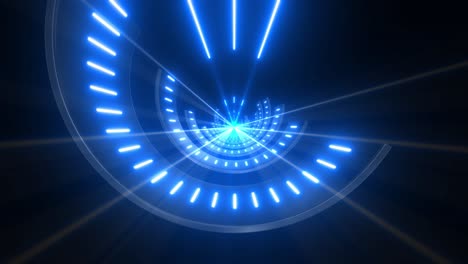 abstract futuristic neon tunnel