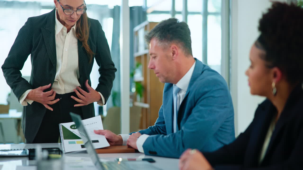 Business meeting in an office