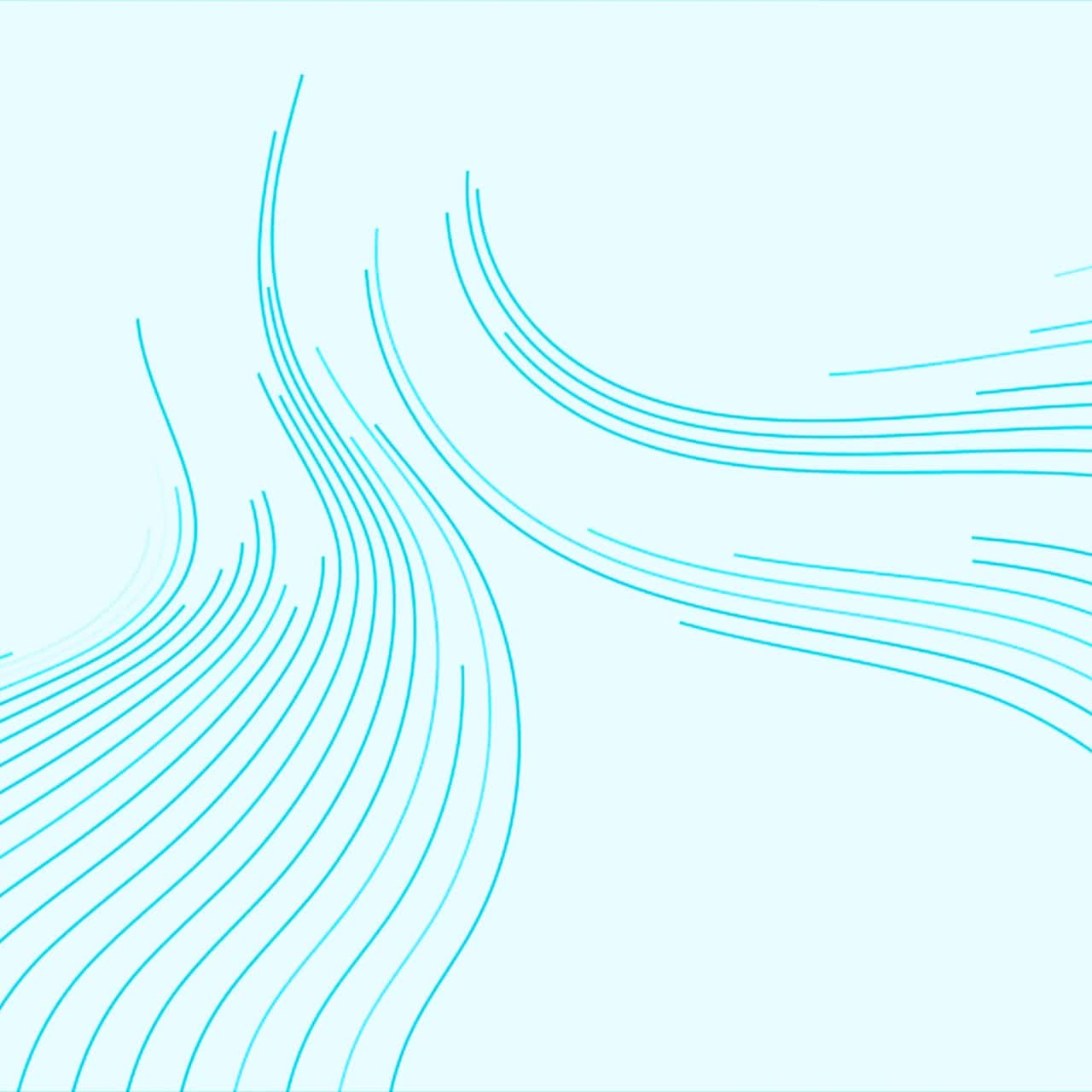 Abstract Flowing Blue Lines Animated Background