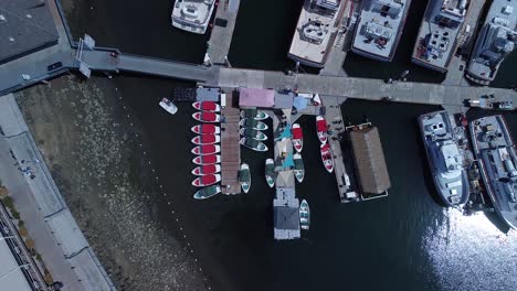 alquiler de botes ecológicos, vista aérea de aterrizaje hm