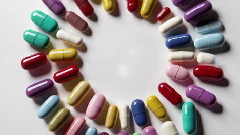 various pills and capsules