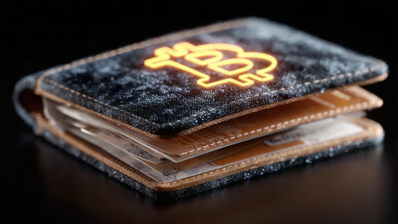 A Close-Up of an Innovative Cryptocurrency Wallet Featuring the Bitcoin Symbol, Showcasing Its Unique Design and Functionality in a Modern Financial Landscape