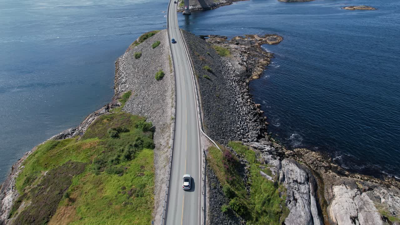 대서양 도로 유명한 다리 노르웨이