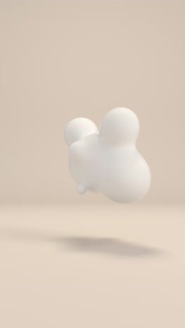 abstract white 3d shape