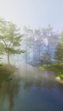 안개 숲의 하천
