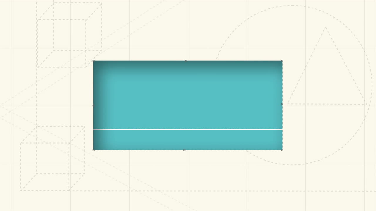 Digitally generated video of pen nib drawing rectangle