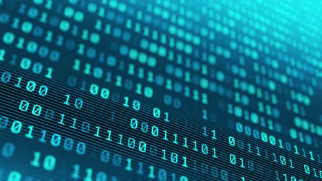 Information technology digital binary code background seamless loop 4k