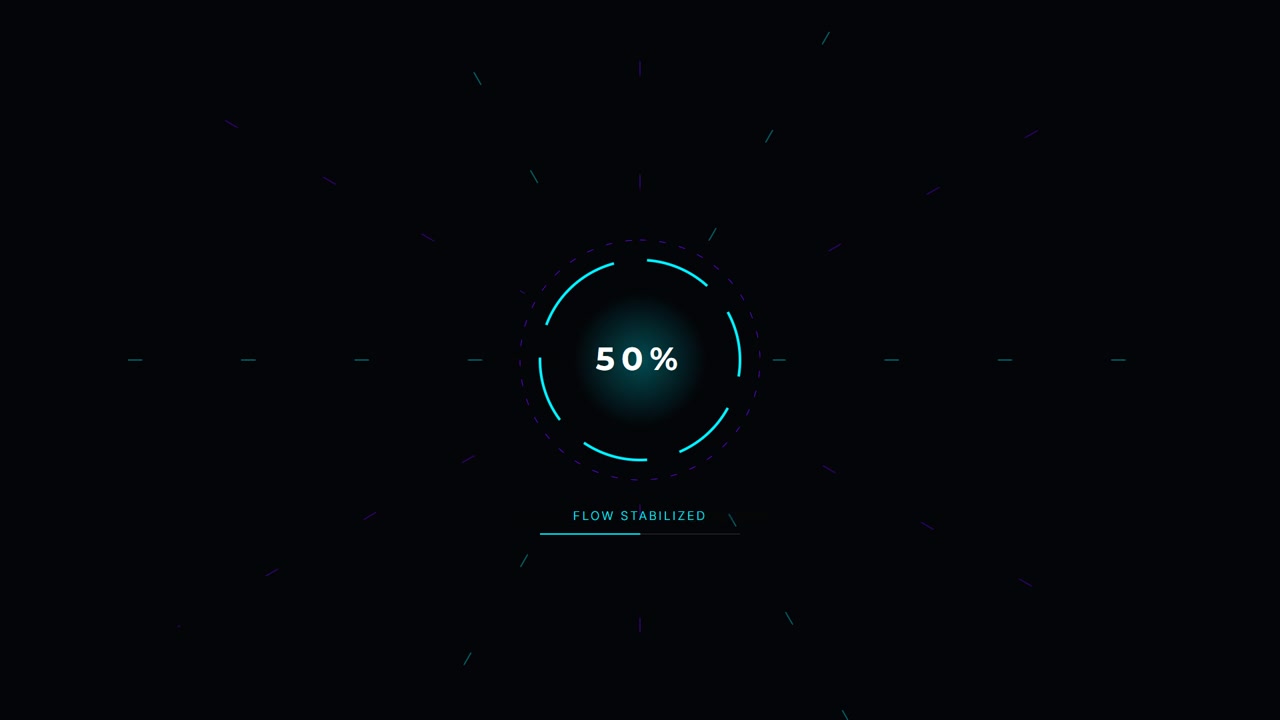 Digital Loading Progress Bar with Percentage Counter