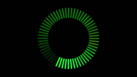 animation colorful loading circle isolate.