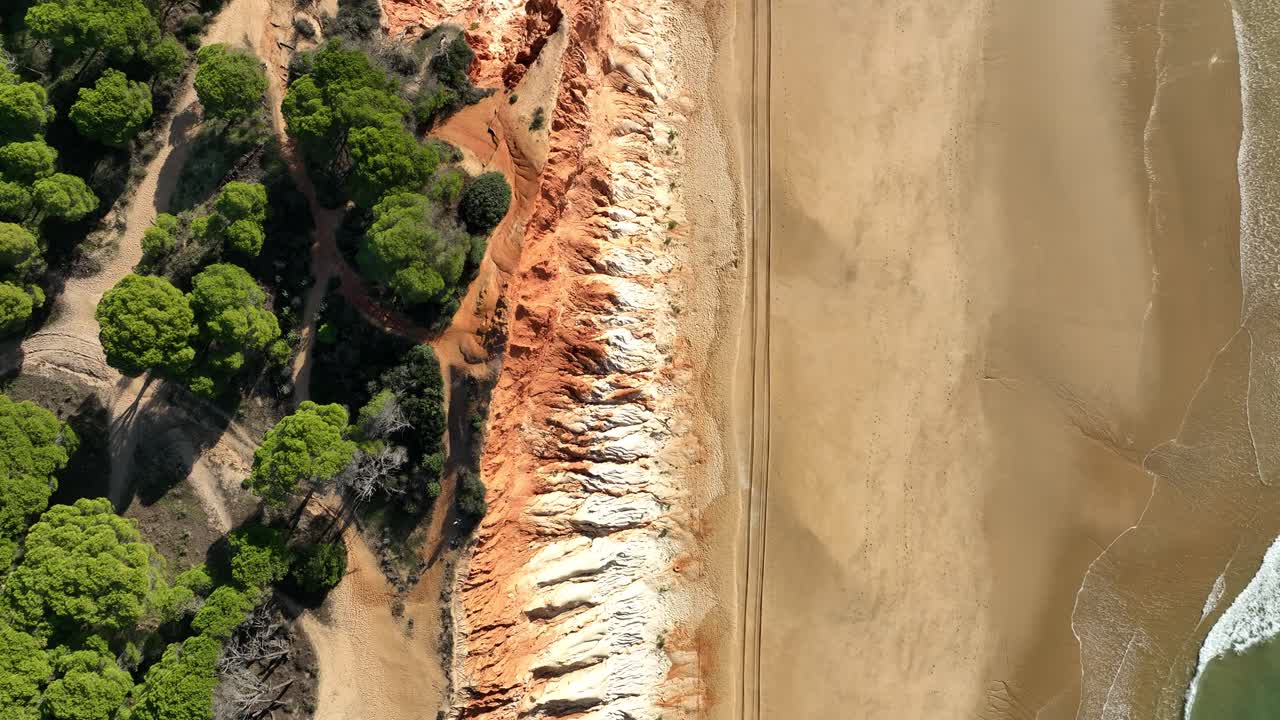 acantilados costeros y naturaleza #1 - algarve, portugal - droneview estabilizado en 4k
