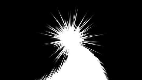 japanese comic material. speed line, effect line, concentration line. cartoon concentrated line loop animation. manga speed frame. black and white radial lines. high speed.