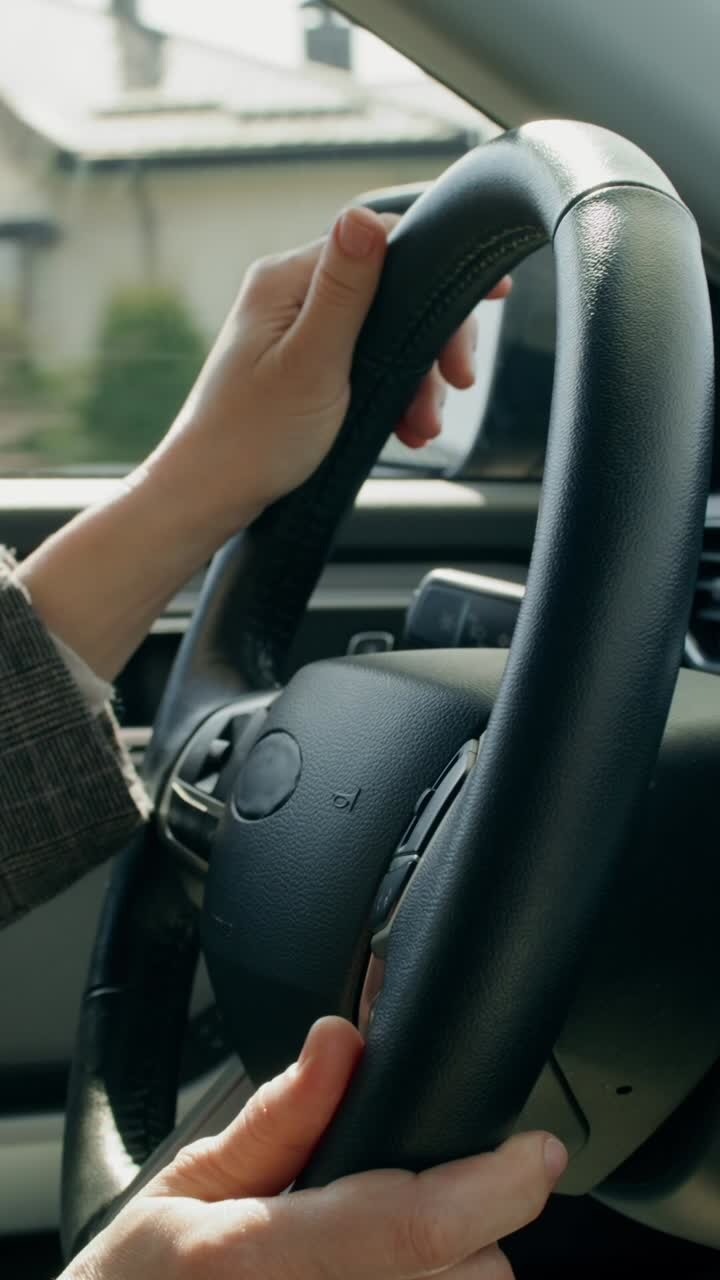 Persona che guida l'auto