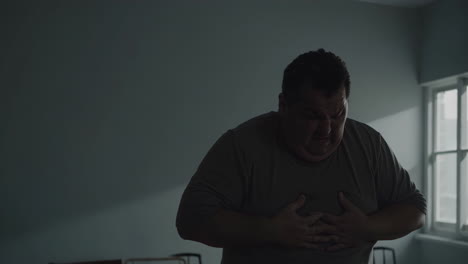 man in pain