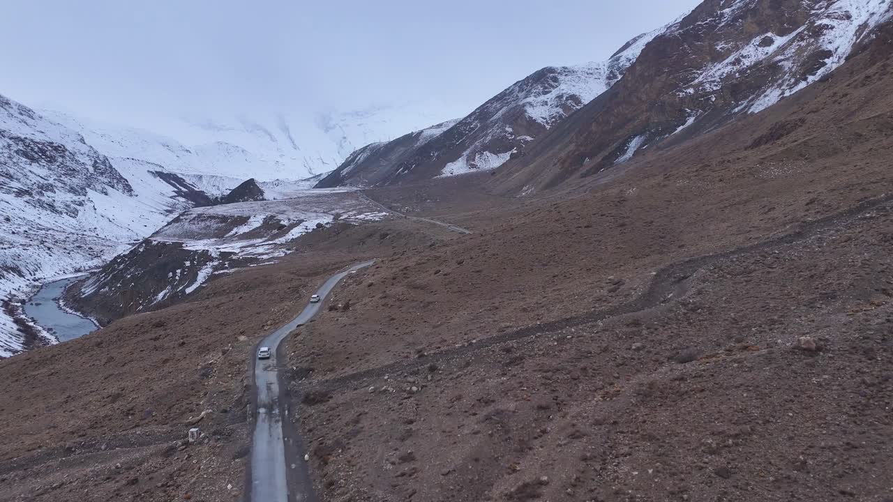 Snowy Mountain Road Trip