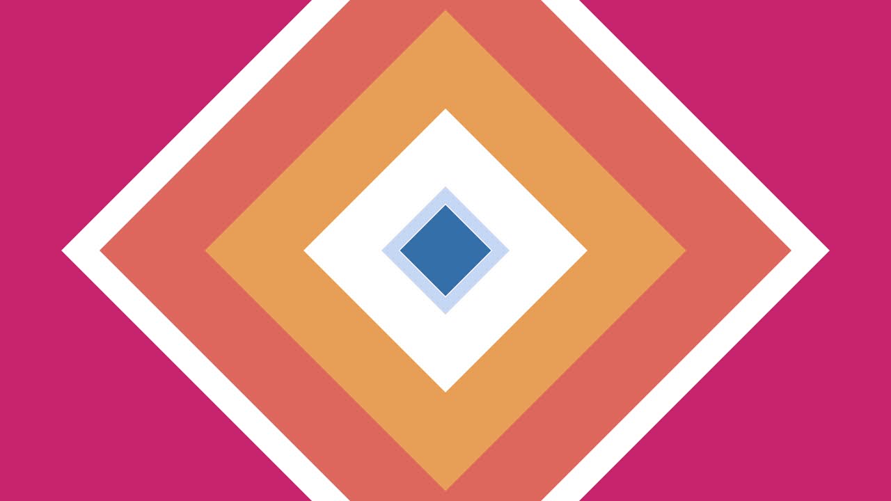 cuadrados de tamaño aleatorio hacen efecto túnel, bucle 2d sin costuras animación abstracta