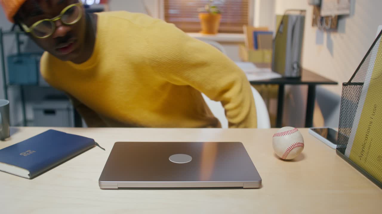 Young Man Working From Home/Office