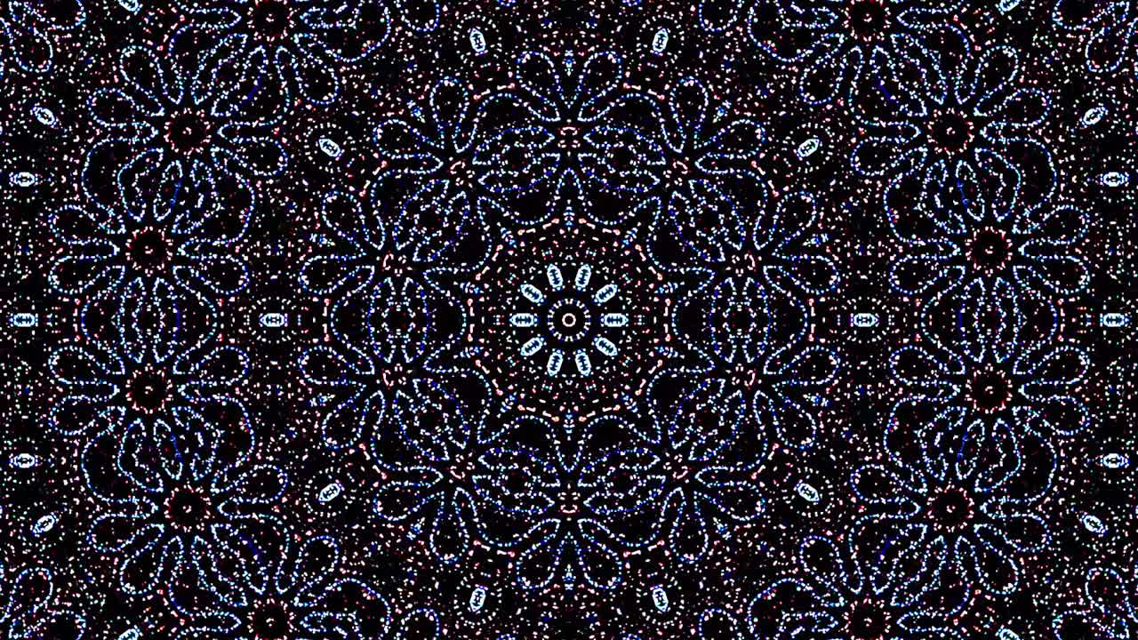 líneas brillantes que establecen el movimiento de la onda, coloridas, sobre un fondo negro